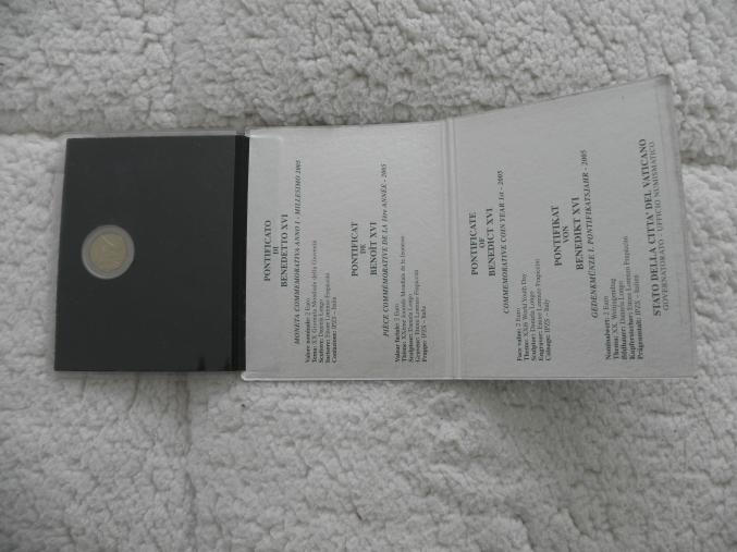 2 EUROS COMMEMORATIVES VATICAN 2005