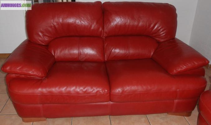 Canapés en cuir veritable