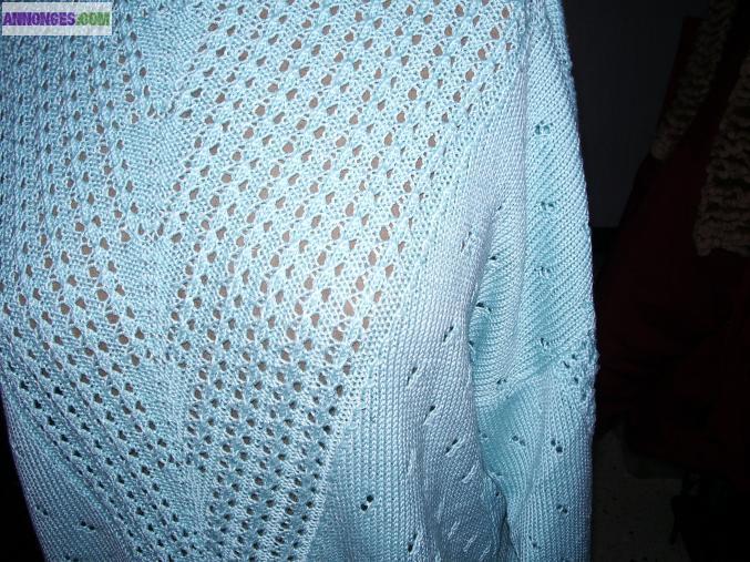 Pull manches longues ajouré