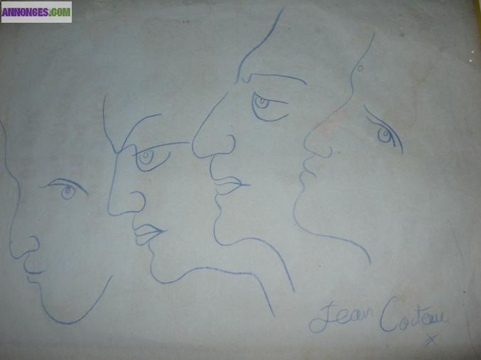 DESSIN JEAN COCTEAU