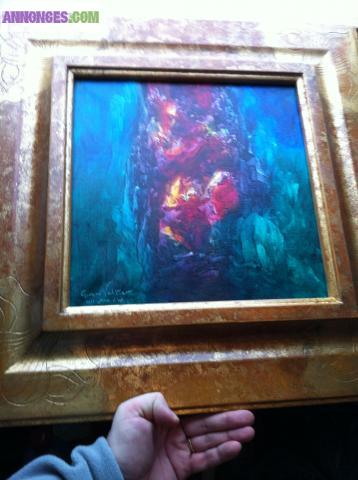 PEINTURE : GERARD VALTIER : Le Monde Souterrain « COLLECTION DE LA ROSE D’OR »