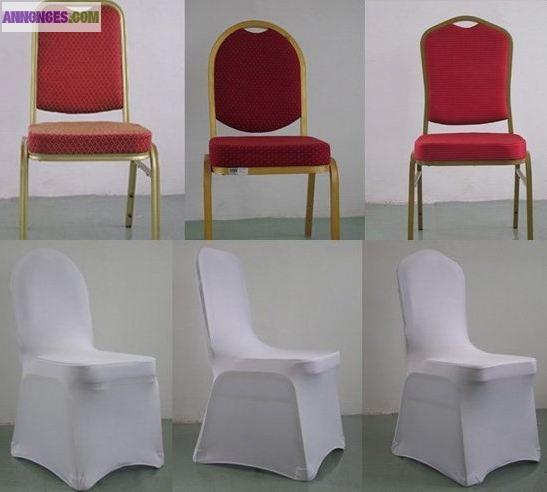 Location housses chaise en lycra 1€ noeuds offert