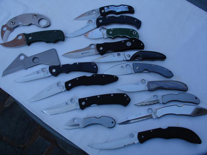 Collection couteaux spyderco