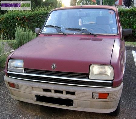 Vends RENAULT 5 GTL