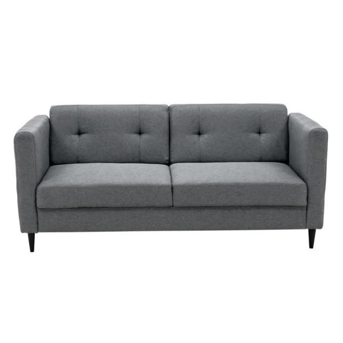 Canapé 3 places BOSTON III tissu Neve anthracite