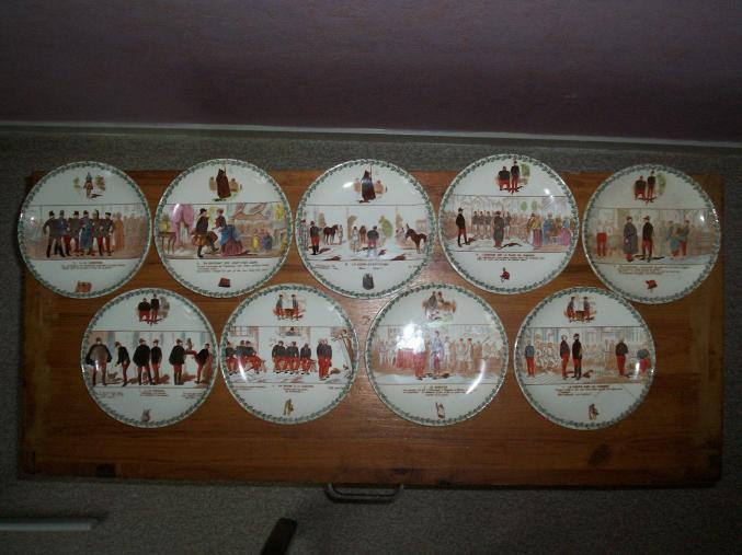 9 ASSIETTES ANCIENNES ETE NEUF