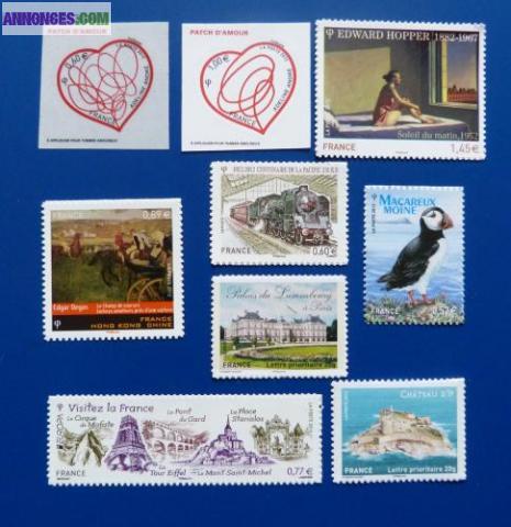 Année 2012 complète timbres France adhésif/autocollant