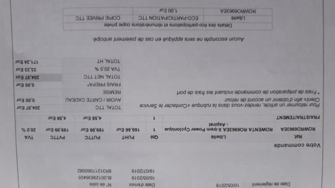 Vend aspirateur rowenta neuf