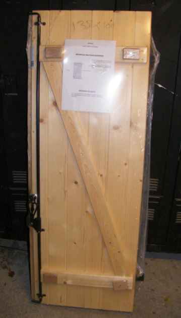 Volet en bois naturel