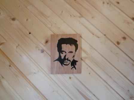 Tableau portrait johnny hallyday