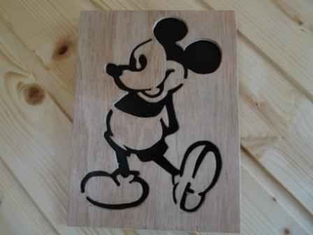 Tableau disney mickey en chantourné