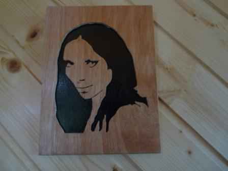 Tableau portrait de zazie en chantourné