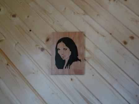 Tableau portrait de zazie en chantourné