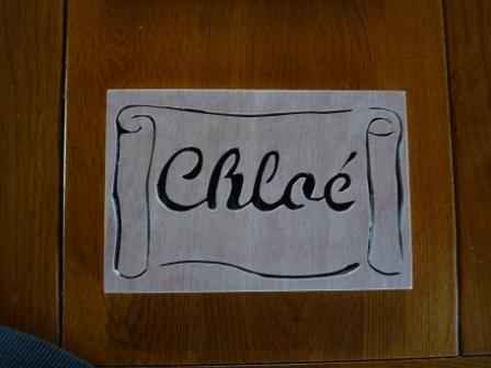 Petit tableau avec le prénom de vos enfants