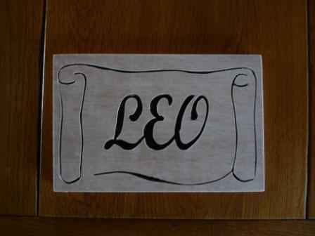 Petit tableau avec le prénom de vos enfants