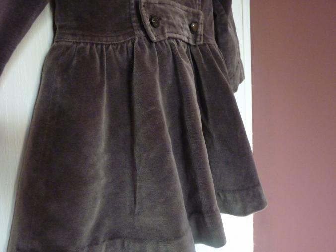 Manteau violet velours Lili Gaufrette Fille 4 ans TBE
