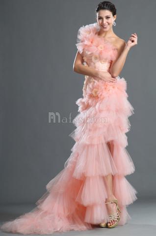  Robe de Soirée distinguée Fendue Frontale Longueur au Ras Du Sol-mafashion