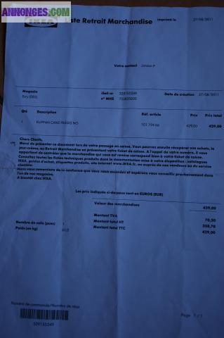 2 canapés KIPPLAN cuir noir IKEA