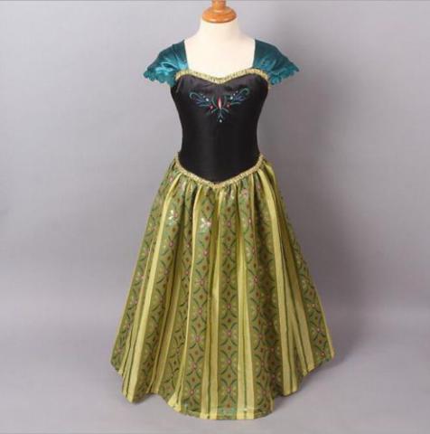 Robe Princesse Reine des Neiges " ANNA " 3-9 ans