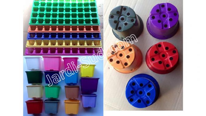 Plaque semis, Pot, Godet, etiquette