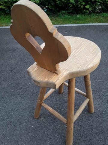 Tabouret bar pin massif