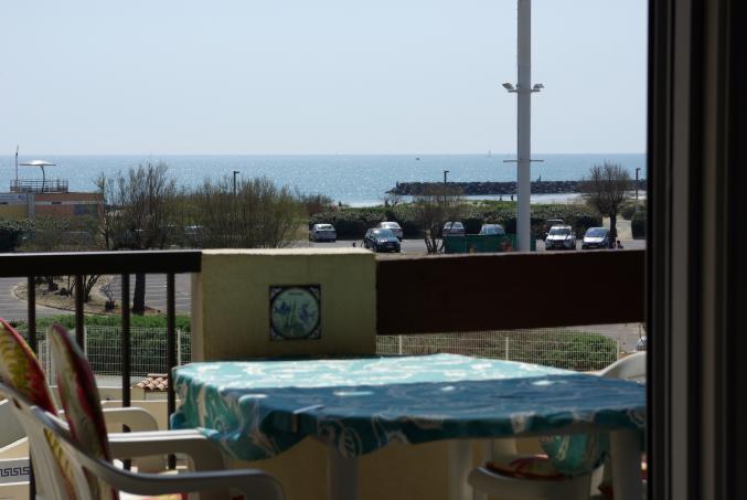 CAP D'AGDE T3 VUE MER+PISCINE 6 PERSONNES PLAGE RICHELIEU