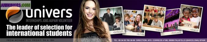 Stages/jobs rémunérés+humanitaire/etc. partout dans le monde