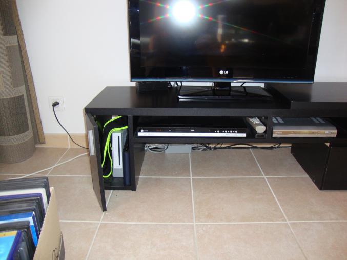 MEUBLE TV extensible noir