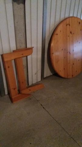 Table ronde en rotin 