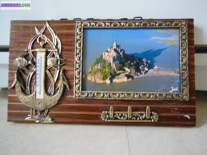 Tableau Mont Saint-Michel avec 3 accroche-clés