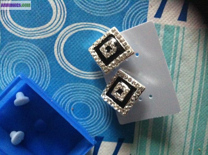 Boucles d'oreilles strass