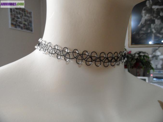 1 parure de 3 bijoux tatoo avec mini perles