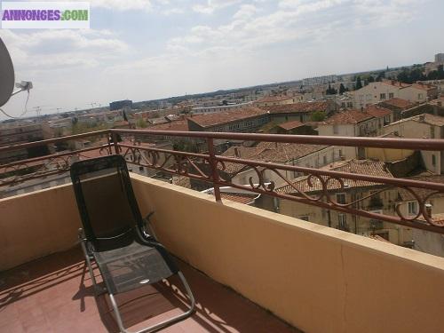 A louer chambre avec vrai lit 140