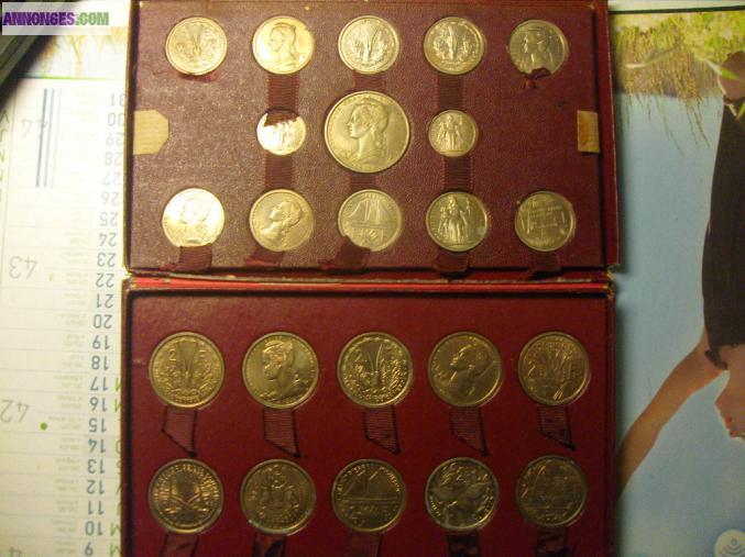 Coffret"ESSAI" (23 pieces essais)colonnies francaises