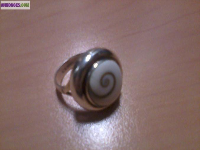 BAGUE ARGENT OEIL SAINTE LUCIE