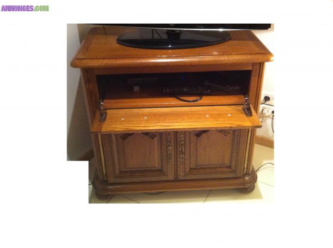MEUBLE TV CHENE MASSIF