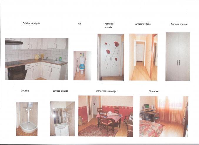 APPARTEMENT ENTIEREMENT REFAIT A NEUF 2 PIECES 54,62 m2 TRES CALME A LA MEINAU