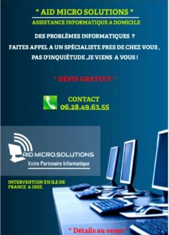 DEPANNAGE INFORMATIQUE A DOMICILE