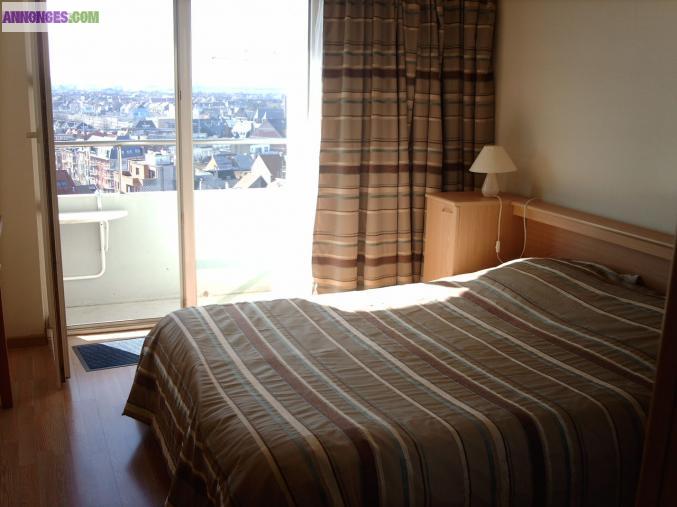 Blankenberge digue appartement 2 chambres à louer