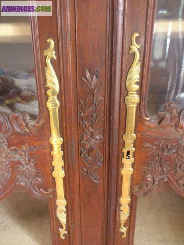 Armoire normande portes vitrées
