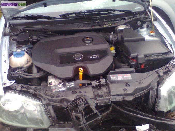 Seat ibiza 1.9 tdi accidenté pour piéce