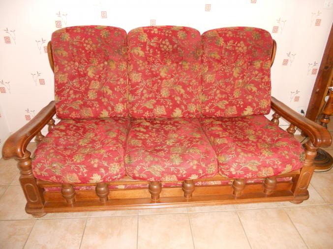 Canapé-lit et 2 fauteuils