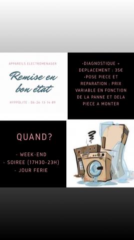 Remise en état appareil électroménager 