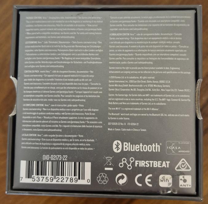 Montre Garmin Venu Smartwatch 43mm Sand