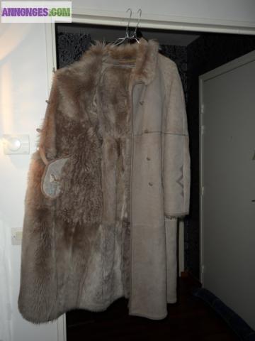 MANTEAU PEAU RETOURNEE SHEARLING