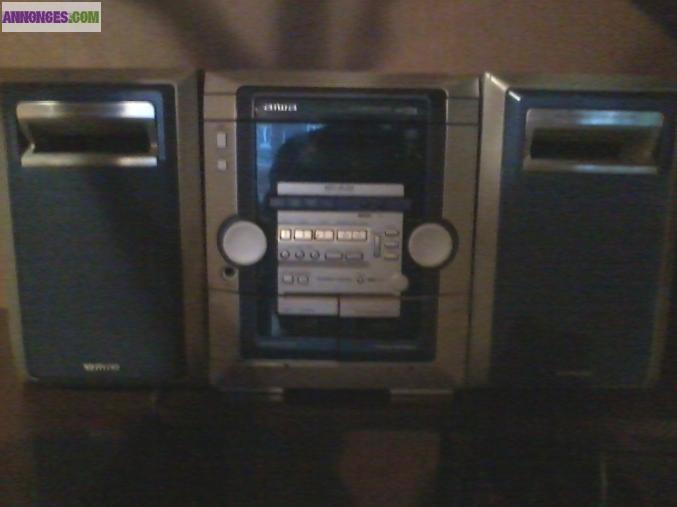 Chaîne Hi-fi radio 3 cd 2 cassette