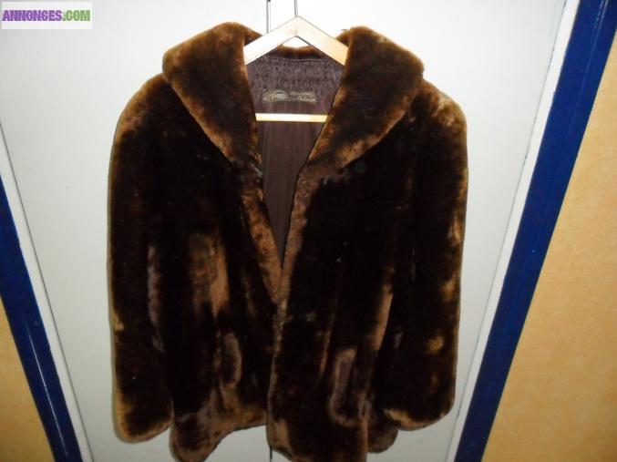 Veste fourrure femme