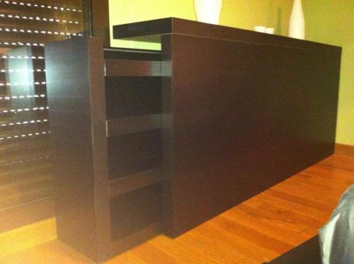 Vend lit double + sommier + tête de lit