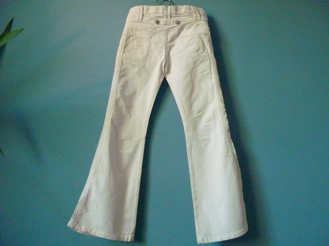 Jean CKS Fille 8 ans pantalon blanc TBE