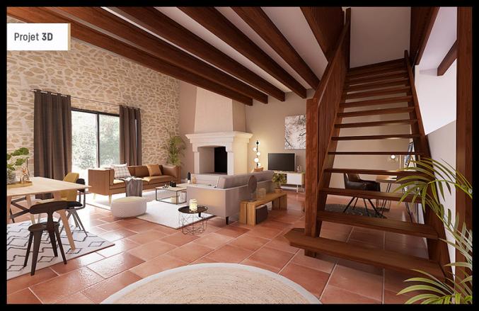 Maison en pierres 173 m2 sur beau terrain 2097 m2